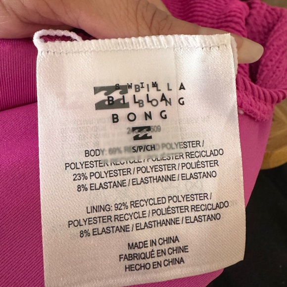 NWT Billabong Summer High Square Neck One-Piece Swimsuit Size Small - Picture 7 of 7